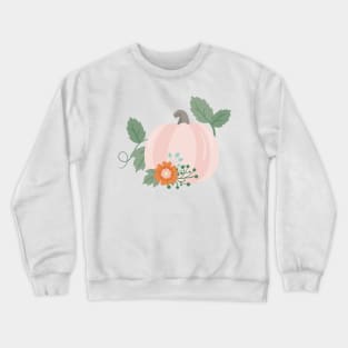 Pink fall pumpkin Crewneck Sweatshirt